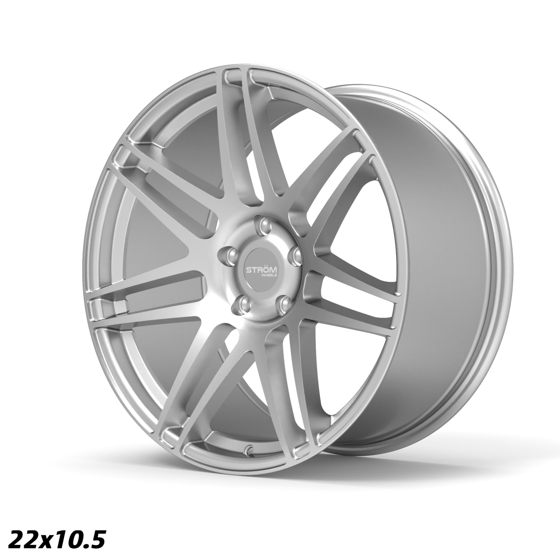Ström Wheels STR3 F14 22x10,5 ET40 5x120 Quartz Silver