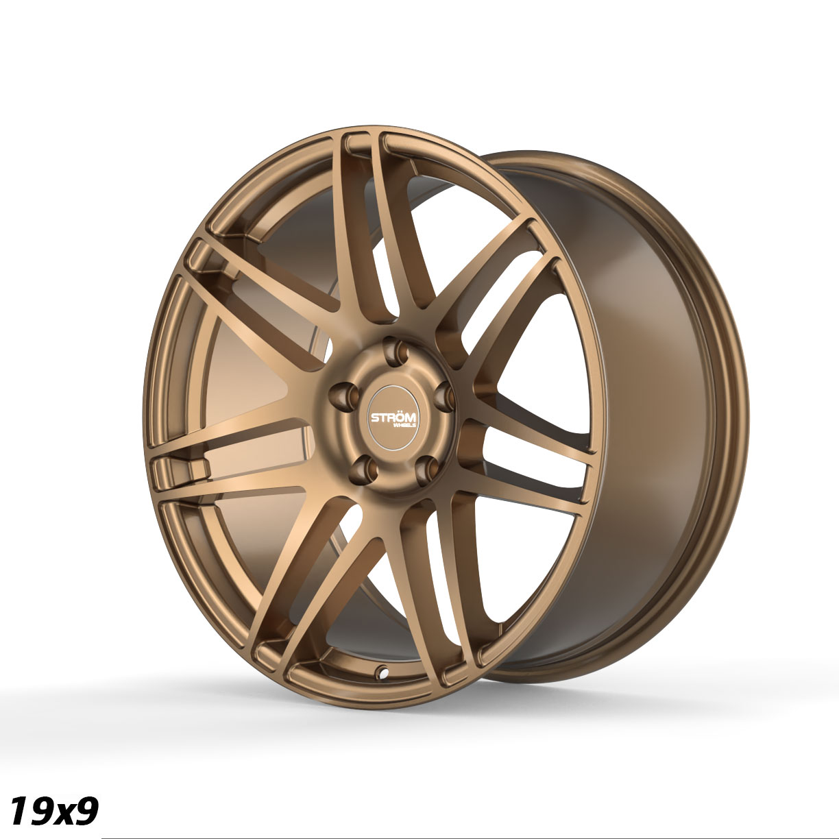 Ström Wheels STR3 F14 19x9 ET31 5x120 Satin Bronze