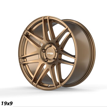 Ström Wheels STR3 F14 19x9 ET31 5x120 Satin Bronze