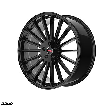 Ström Wheels STR4 22x9 ET30 5x112 Gloss Black