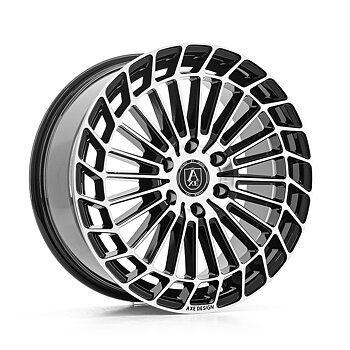 18" AXE WHEELS EX45 - GLOSSY BLACK POLISHED