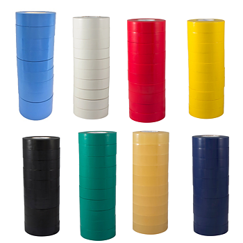 Benskyddstejp  10-Pack, 8 olika färger 19mm x 20m