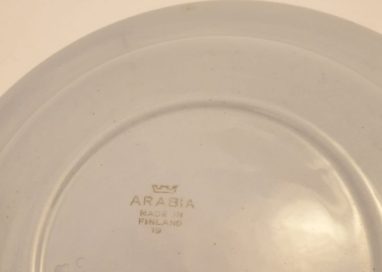 Handpainted flowers on a light grey background soup bowl - 2