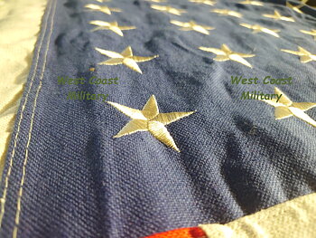 48 Star flagga WW2 Bomull