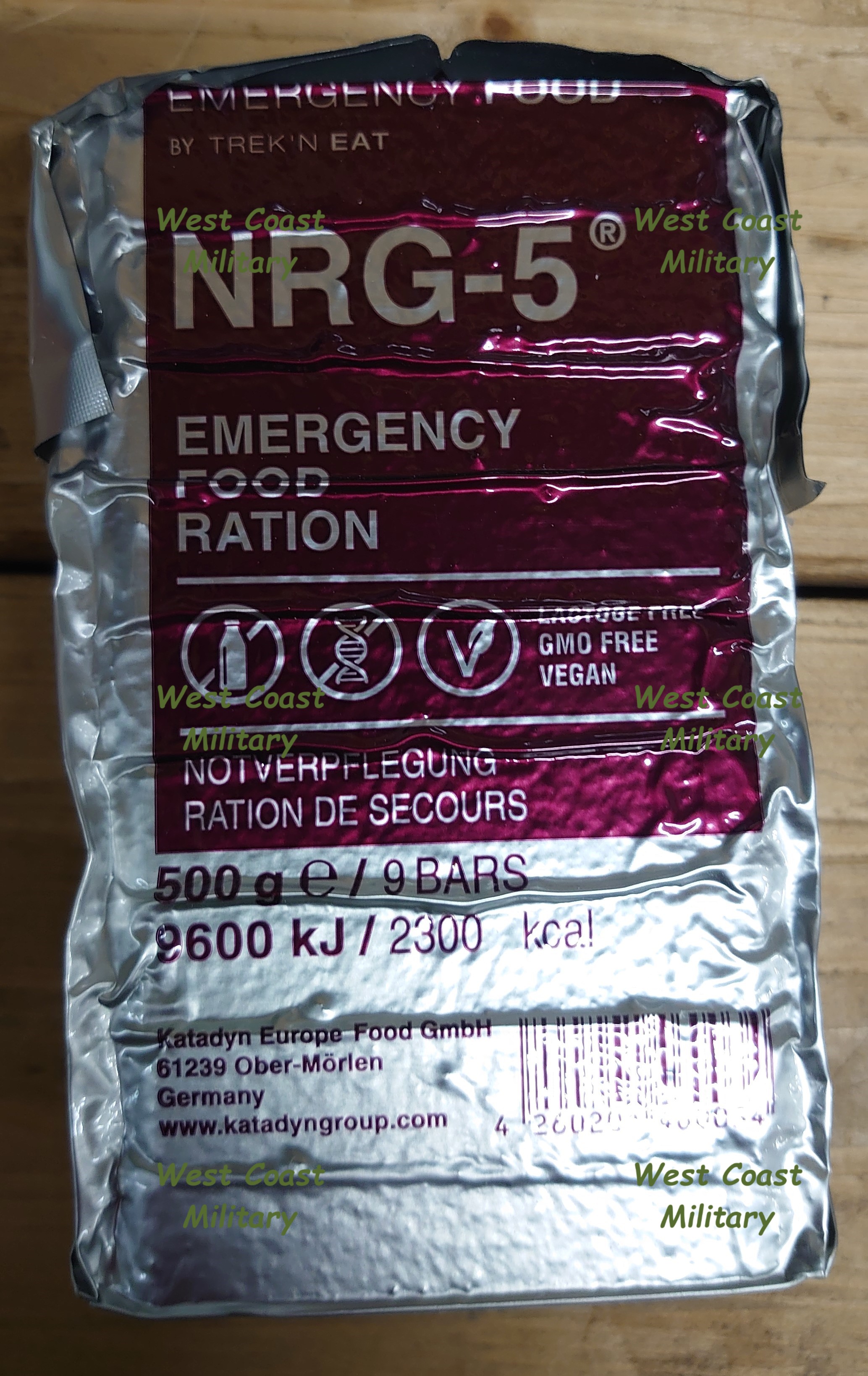 NRG5 EMERGENCY FOOD RATION West coast military