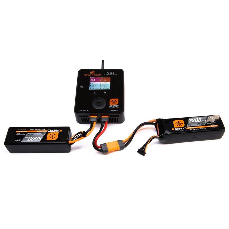Spektrum 22.2V 5000mAh 6S 30C Smart LiPo Battery: IC5 - 2
