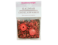 Mini Strawberry Delight – Mörk choklad med jordgubbar 20g