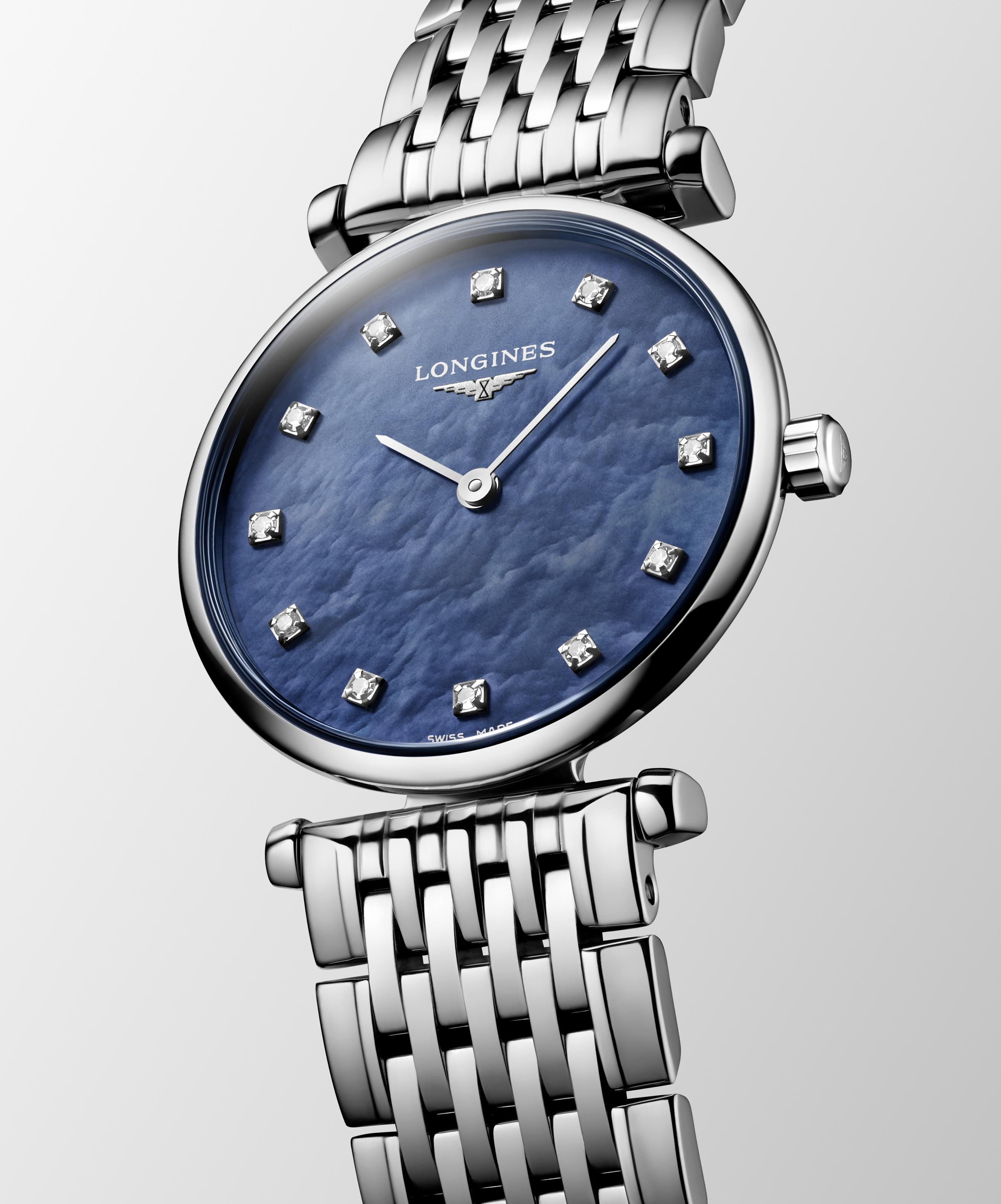 L4.209.4.81.6  Longines La Grande Classique 24 blå pärlemor med diamant index