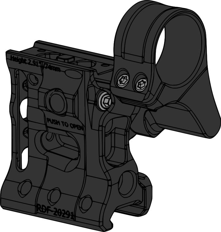 RDF-20291K Aimpoint T-2 Magnifier Mount H74mm/2.91" PIC
