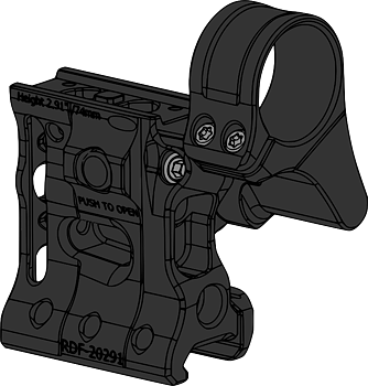 RDF-20291K Aimpoint T-2 Magnifier Mount H74mm/2.91" PIC