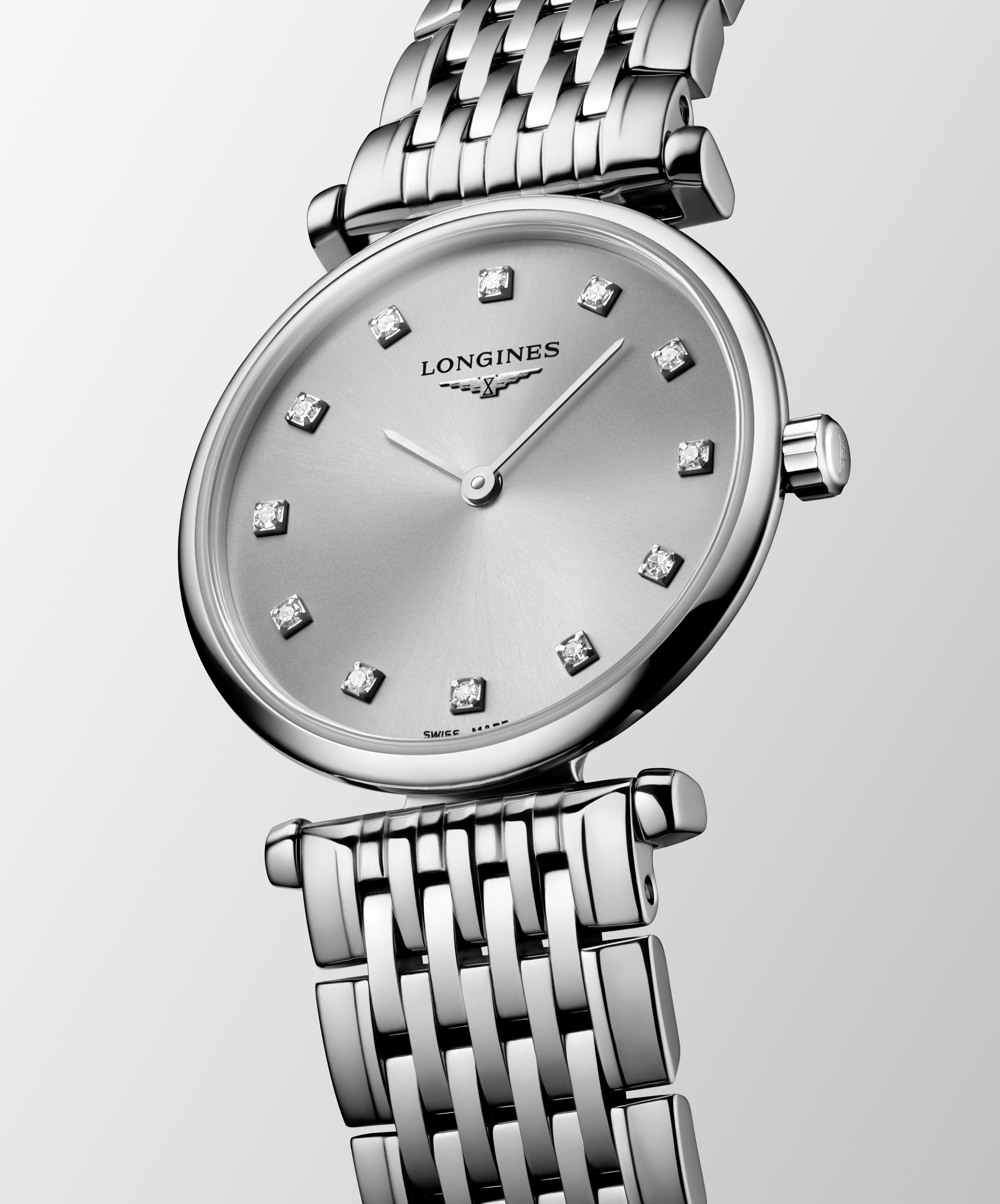 L4.209.4.70.6 Longines La Grande Classique 24 silver med diamant index