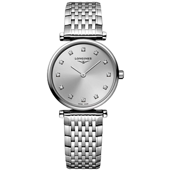 L4.209.4.70.6 Longines La Grande Classique 24 silver med diamant index