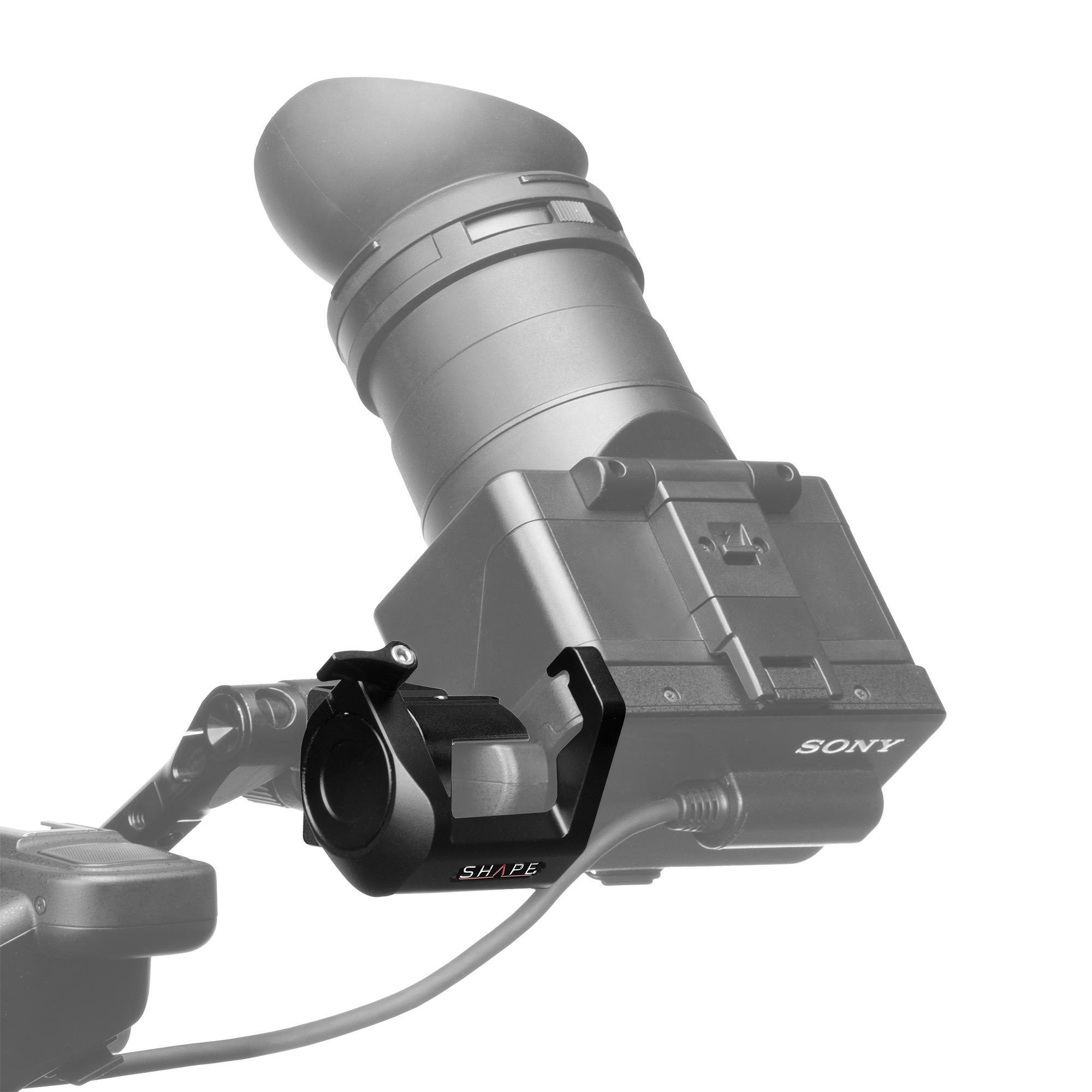 Shape Lcd Monitor Loupe Support For Sony Fx6 - 2