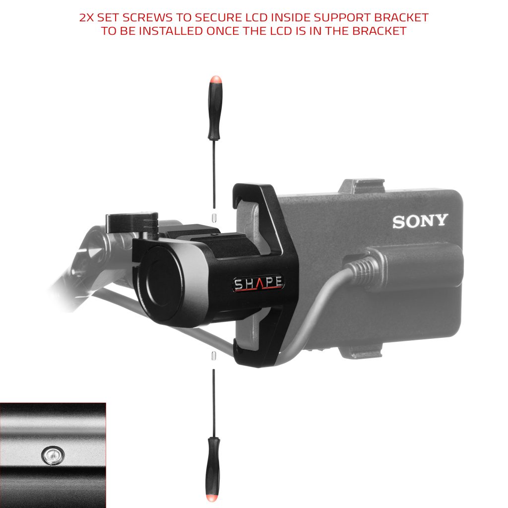 Shape Lcd Monitor Loupe Support For Sony Fx6 - 5