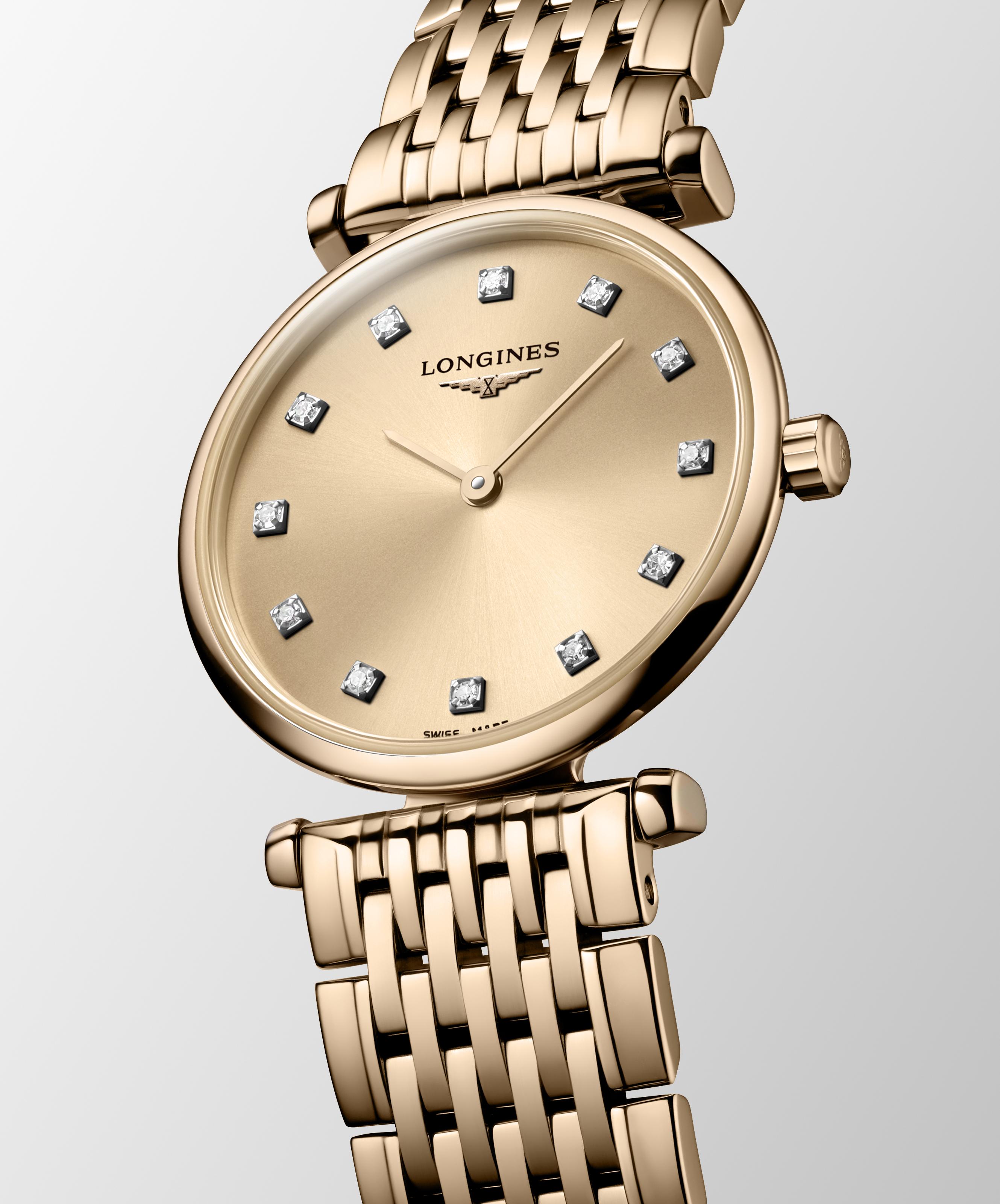 L4.209.1.90.8 Longines La Grande Classique 24 rosé med diamant index