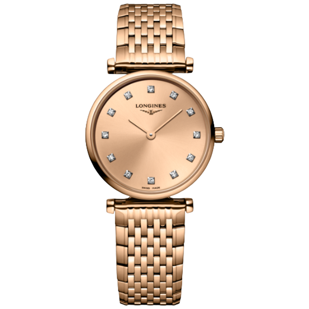 L4.209.1.90.8 Longines La Grande Classique 24 rosé med diamant index