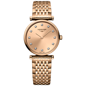 L4.209.1.90.8 Longines La Grande Classique 24 rosé med diamant index