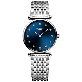 L4.209.4.97.6 Longines La Grande Classique 24 blå med diamant index 