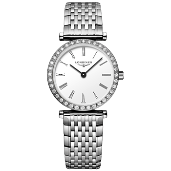 L4.341.0.11.6 Longines La Grande Classique 24 med romerska siffror och diamant bezel