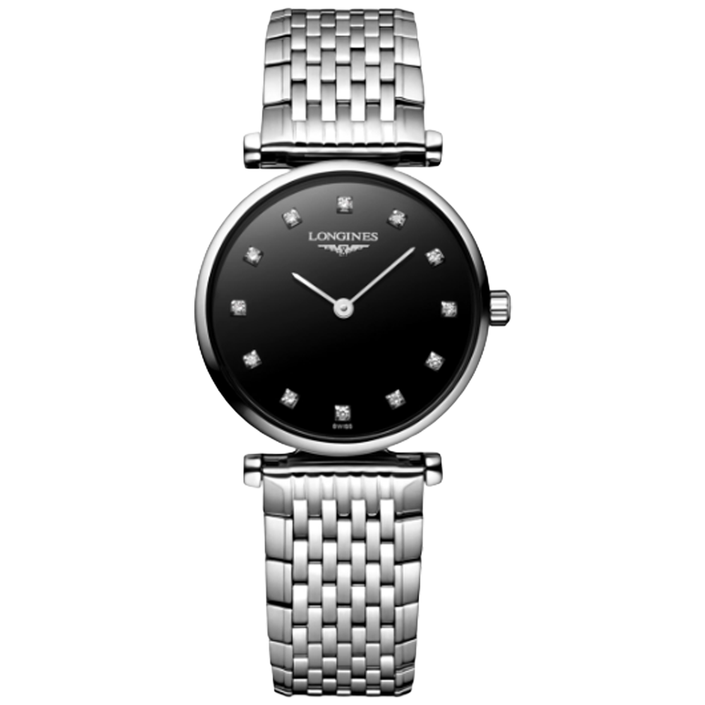 L4.209.4.58.6 Longines La Grande Classique 24 svart med diamant index