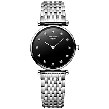 L4.209.4.58.6 Longines La Grande Classique 24 svart med diamant index
