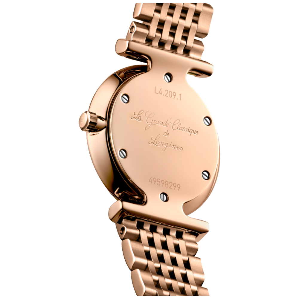 Longines La Grande Classique 24 rosé och pärlemor med diamant index
