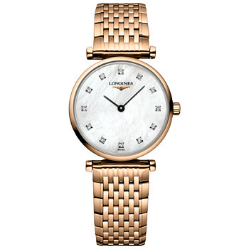 Longines La Grande Classique 24 rosé och pärlemor med diamant index