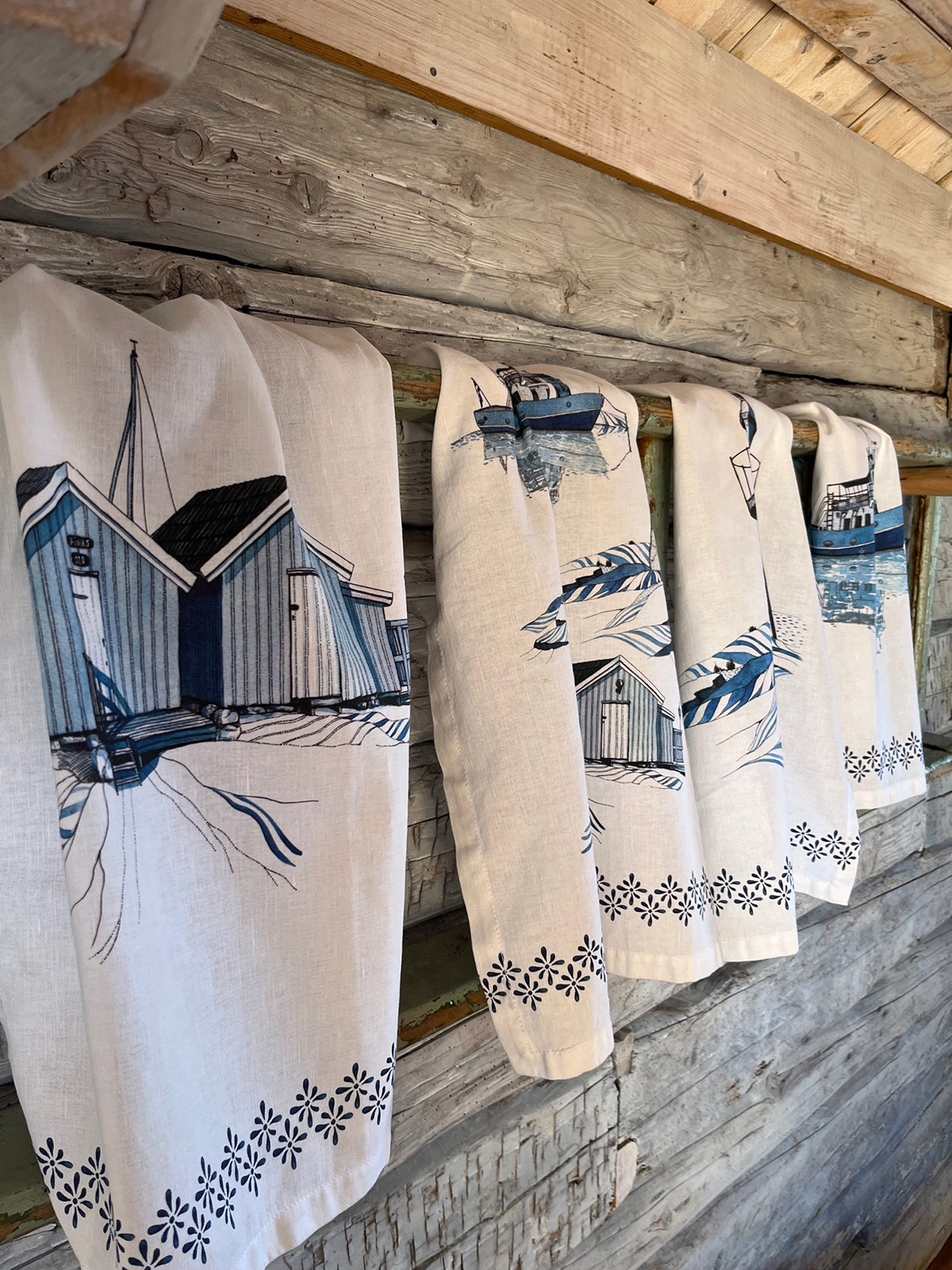 Towel Sjöbod Navy - 7