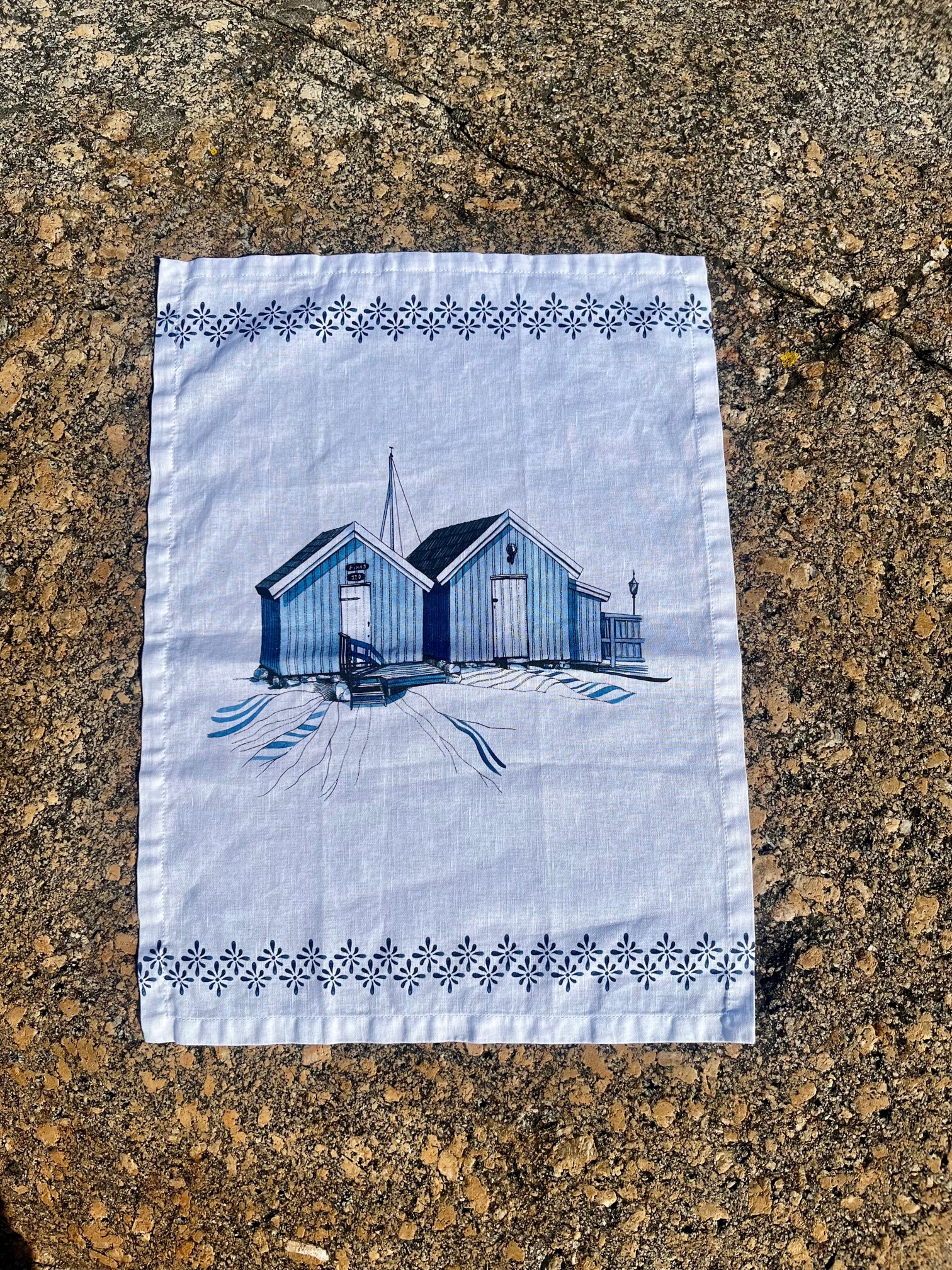 Towel Sjöbod Navy - 9