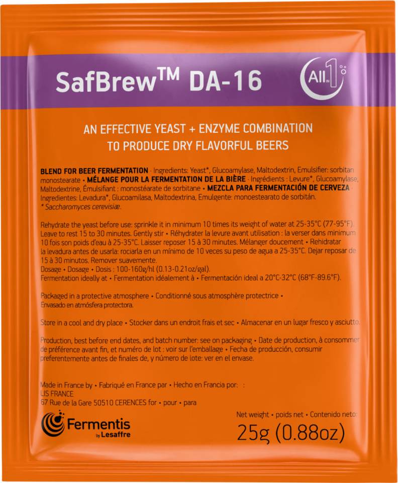 Fermentis SafBrew DA-16, 25 g