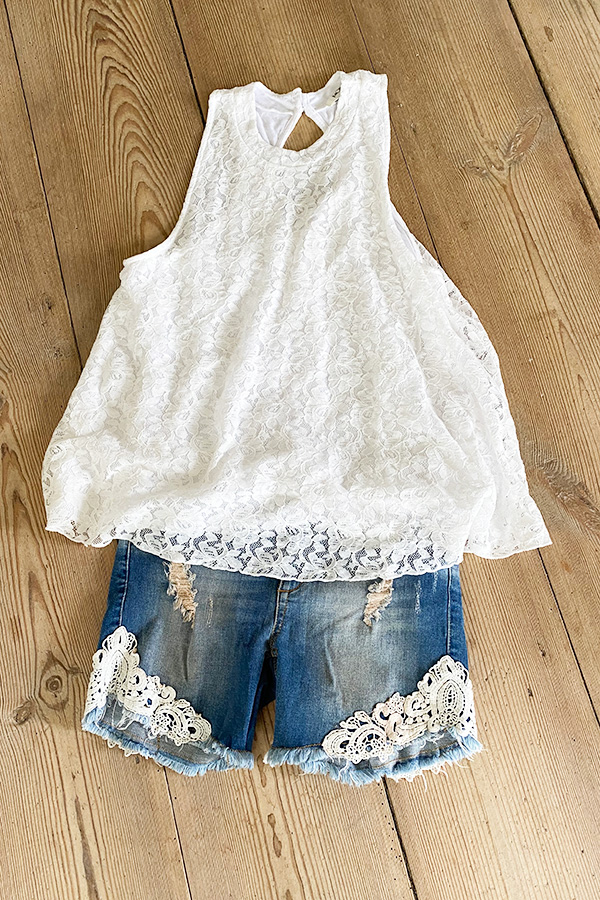 Monrow - Jackie Denim Shorts Blue - 3