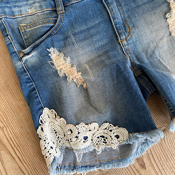 Monrow - Jackie Denim Shorts Blue - 7