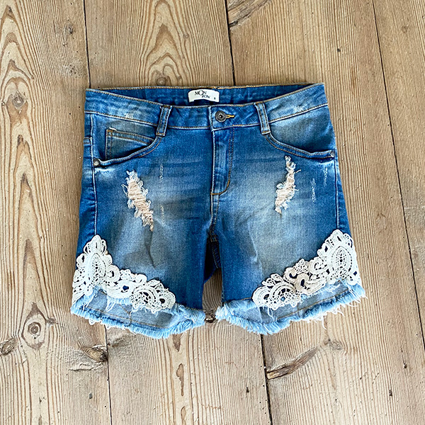 Monrow - Jackie Denim Shorts Blue - 6