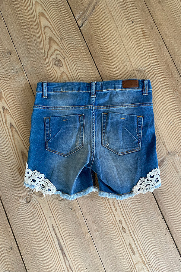 Monrow - Jackie Denim Shorts Blue - 2