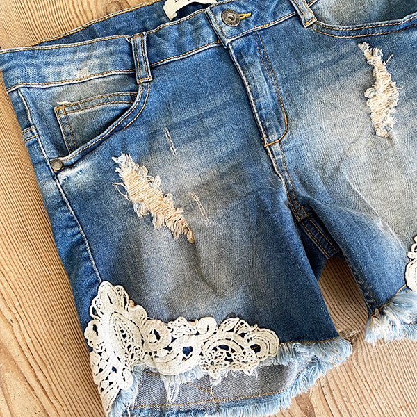Monrow - Jackie Denim Shorts Blue - 8
