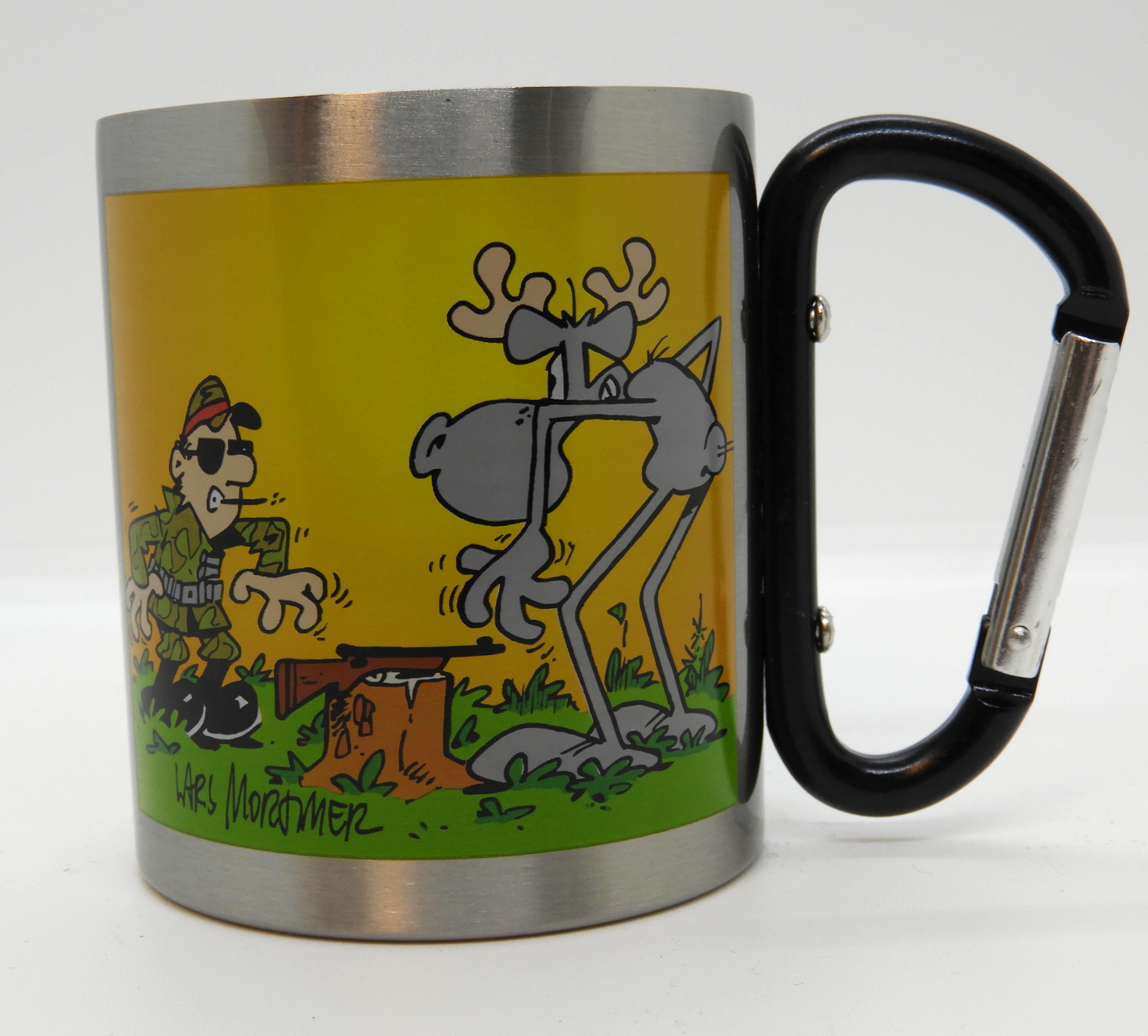 Hälge Aluminiummugg med karbinhake