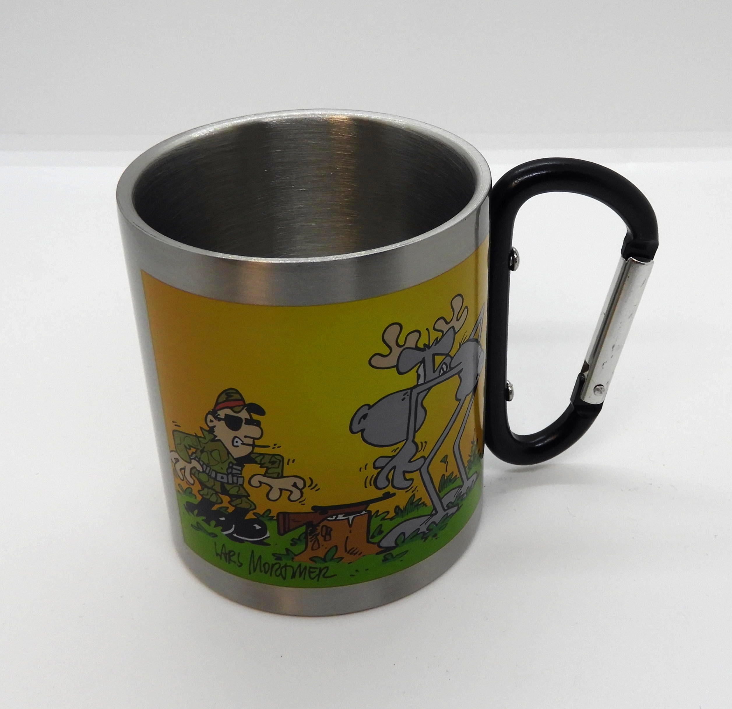 Hälge Aluminiummugg med karbinhake - 2