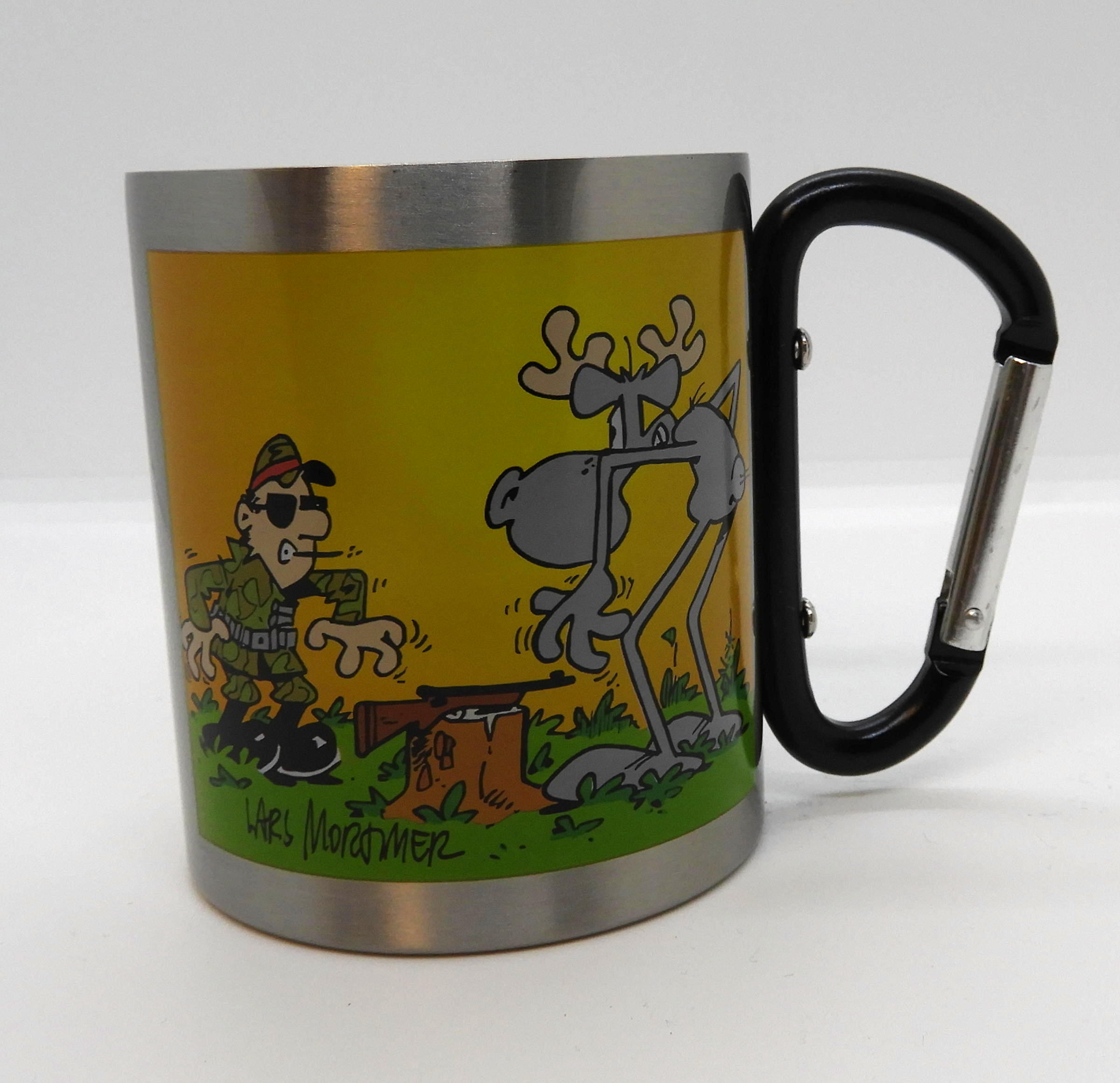 Hälge Aluminiummugg med karbinhake - 3