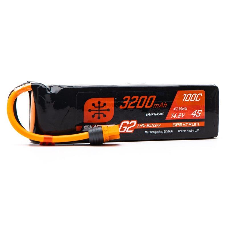 Spektrum 7.4V 650mAh 2S Smart G2 Hardcase 30C LiPo: IC2