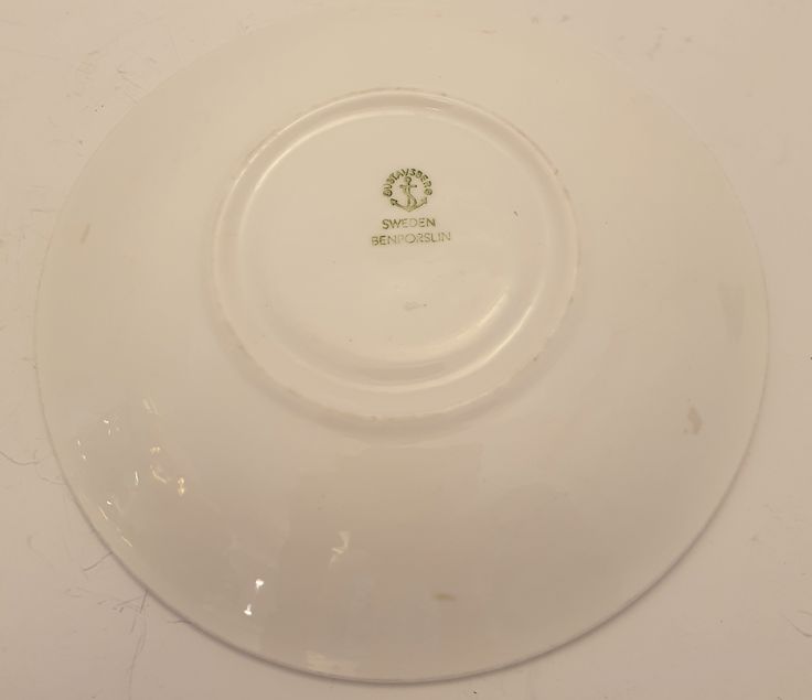 Blue flower coffee saucer, green stamp 1950s - 2