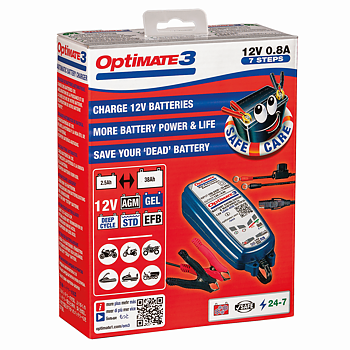 TECMATE OPTIMATE 3 Batteriladdare