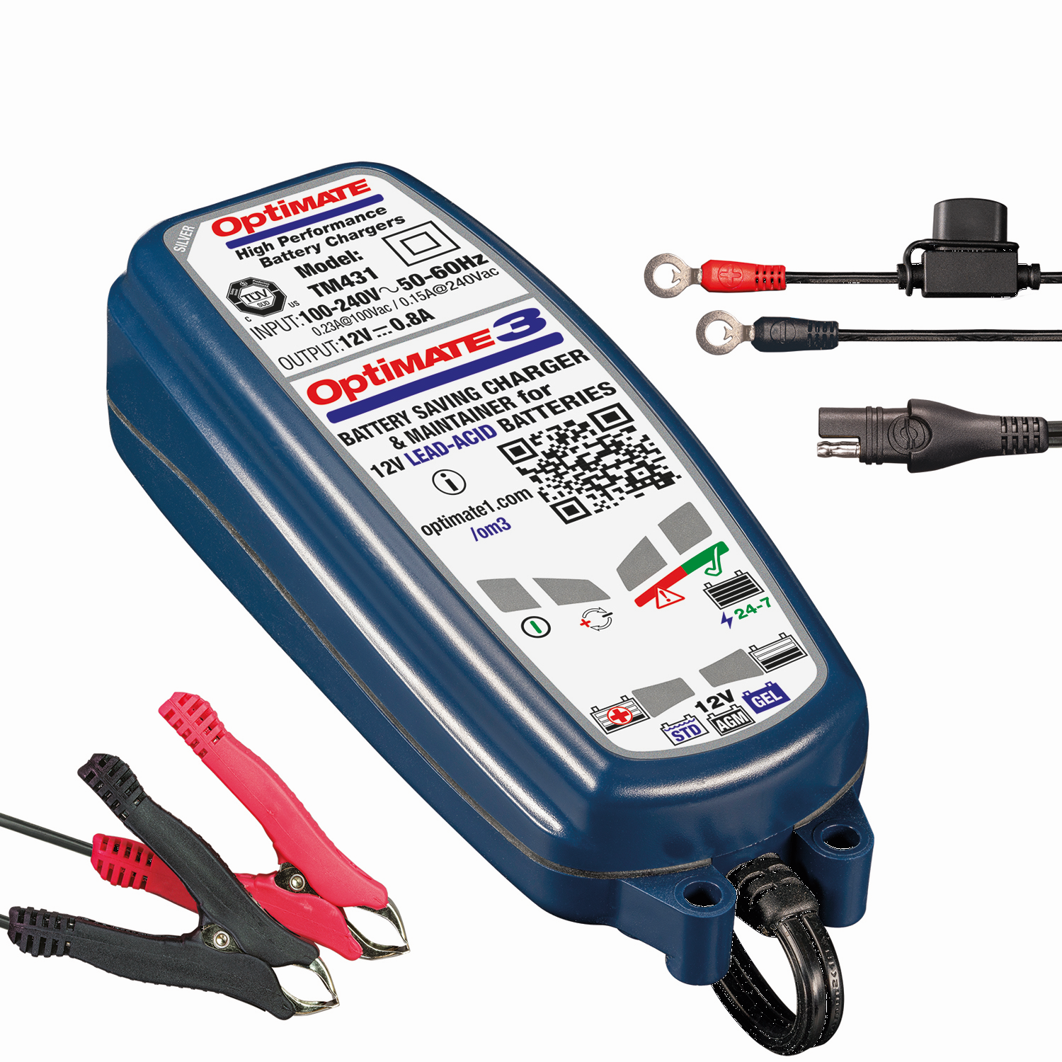 TECMATE OPTIMATE 3 Batteriladdare - 3