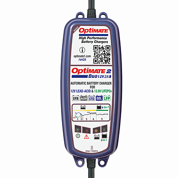 TECMATE OptiMate 2 DUO  Batteriladdare