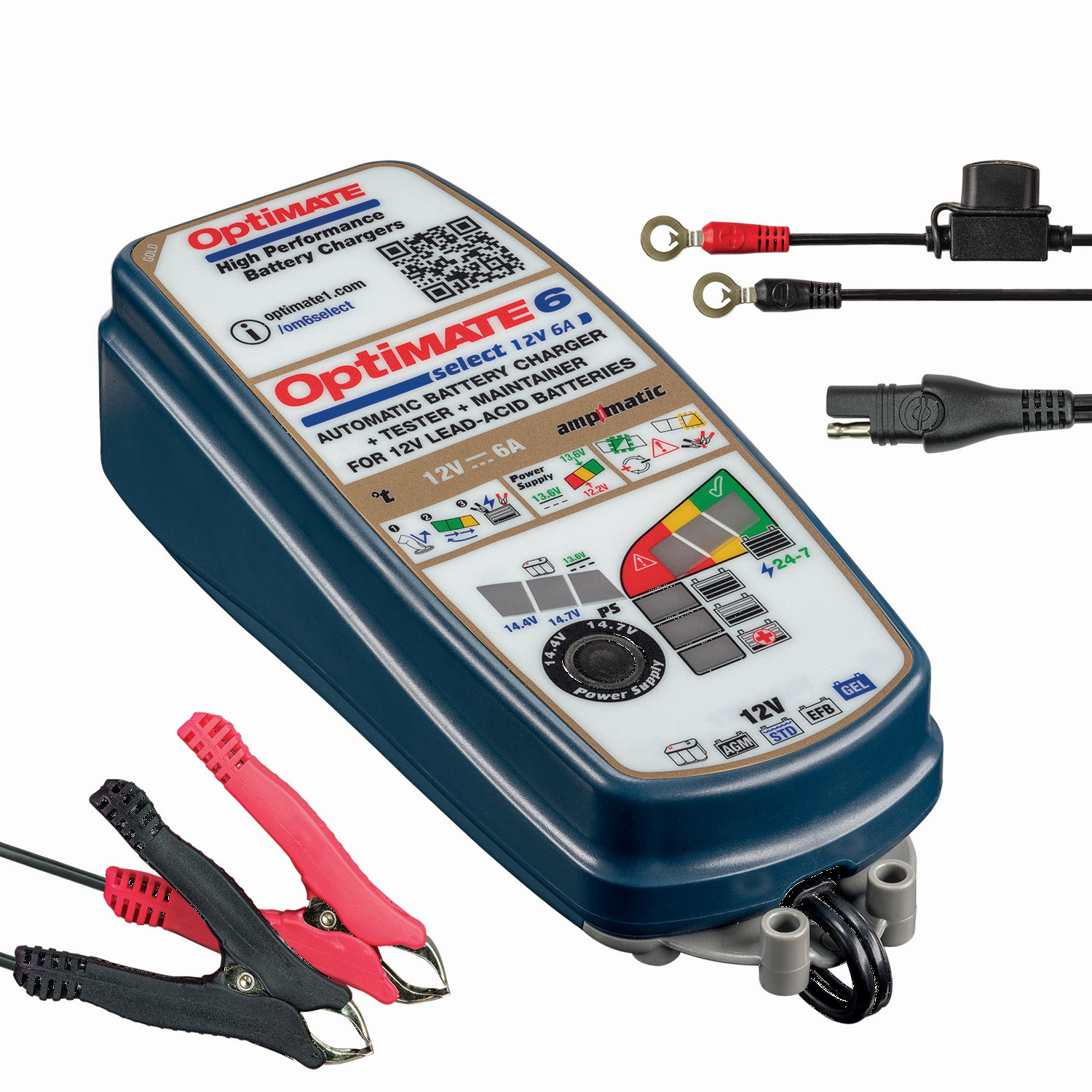 TECMATE OptiMate 6 Select  Batteriladdare - 2