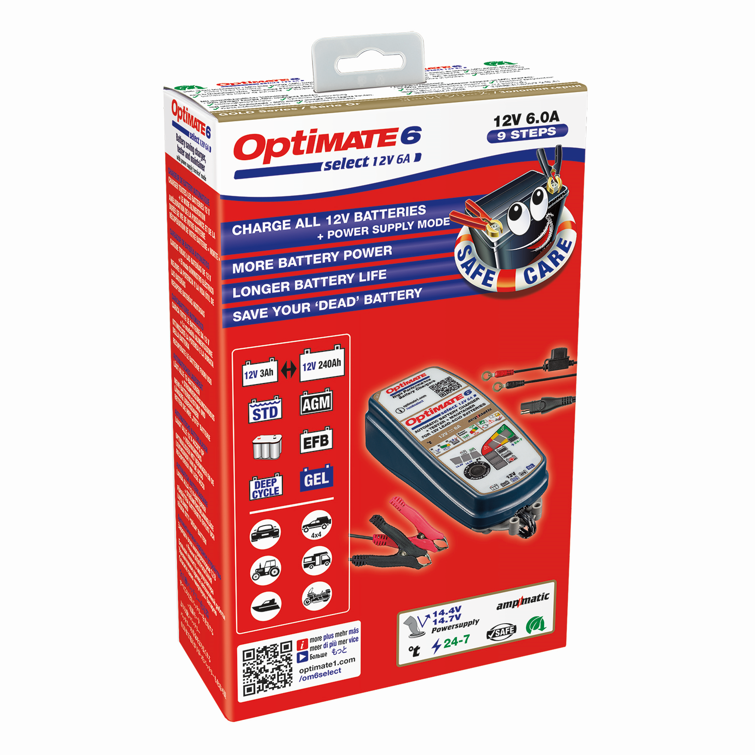 TECMATE OptiMate 6 Select  Batteriladdare - 3
