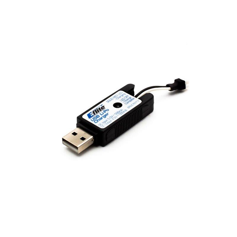 E-flite 1S USB Li-Po Charger, 500mAh High Current UMX