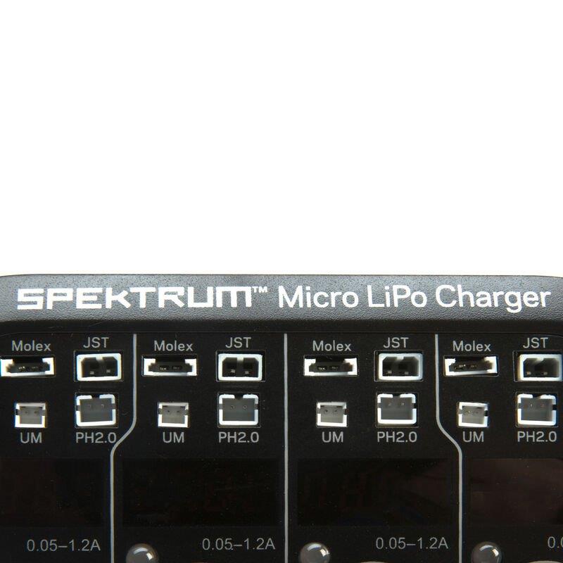 Spektrum Smart Micro 4 port AC DC 1S LiPo Charger - 9