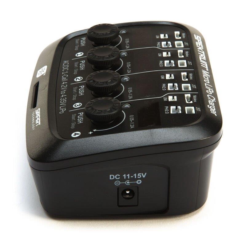 Spektrum Smart Micro 4 port AC DC 1S LiPo Charger - 6