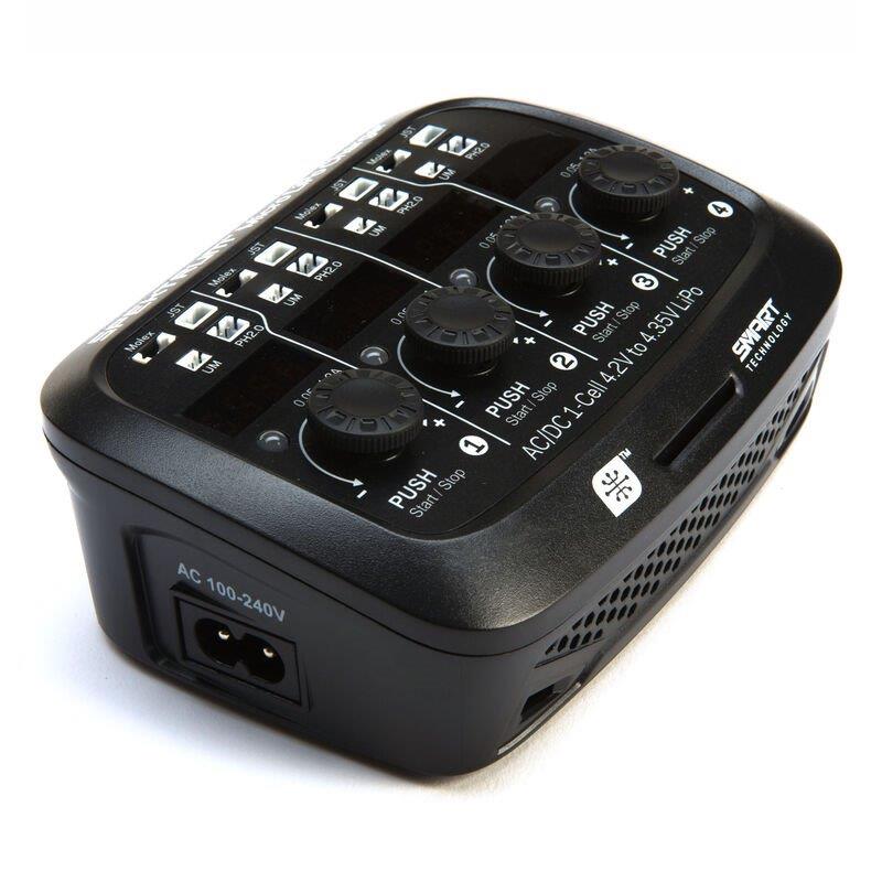 Spektrum Smart Micro 4 port AC DC 1S LiPo Charger - 3