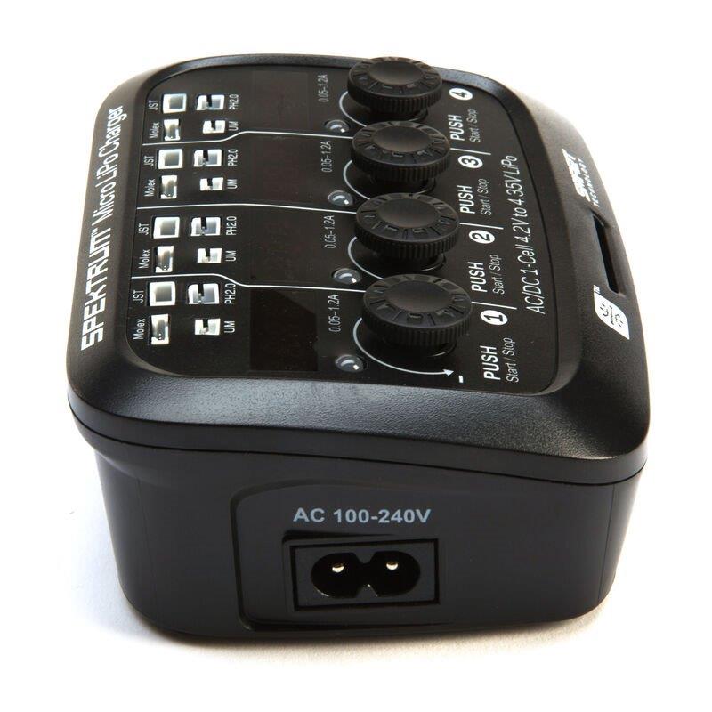 Spektrum Smart Micro 4 port AC DC 1S LiPo Charger - 4